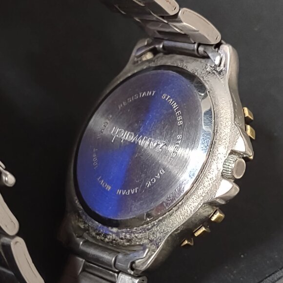 7 Inch Two Tone POW MIA Watch With Black Dial - Picture 7 of 11